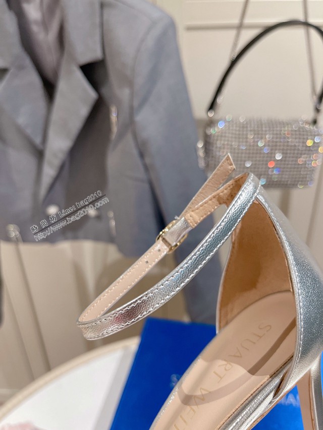 STUART WEITZMAN的經典款高跟涼鞋 2022最新鑽條編織涼鞋 dx3069